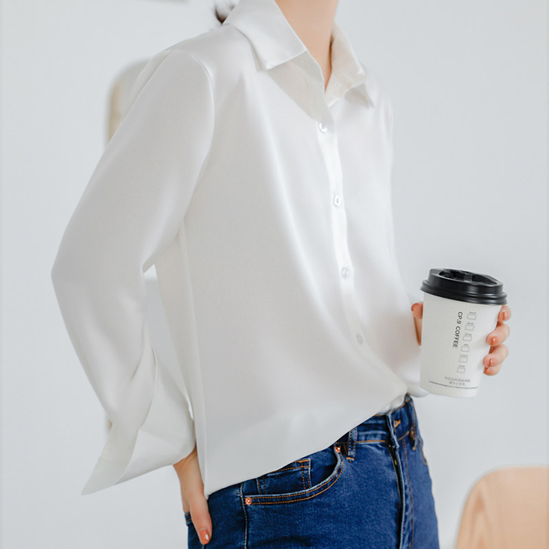 黑色女设计感小众百搭气质职业衬衫 堇眉衬衫