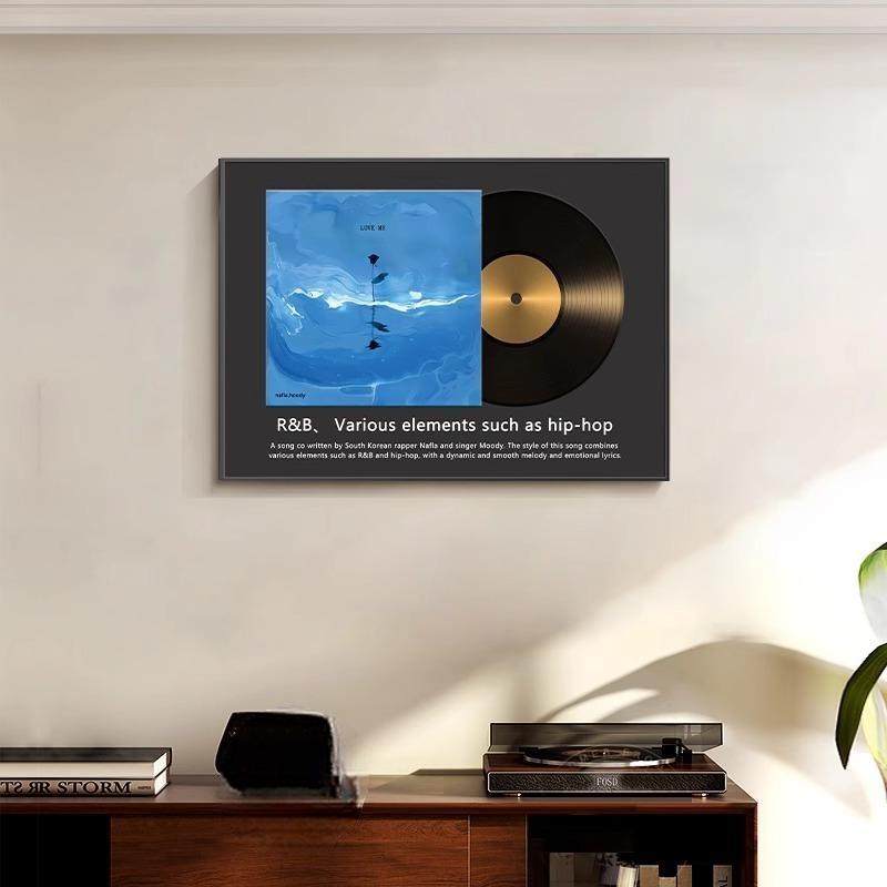 复古客厅电视柜黑胶唱片装饰画餐厅CD专辑挂画高级感卧室桌面摆画,淘宝优惠券,粉丝福利购,淘宝优惠卷