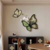 Kc antique style double couplet creative butterfly restaurant decoration painting