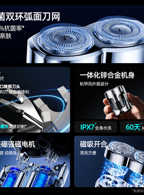 潮流便携合金机甲剃须刀