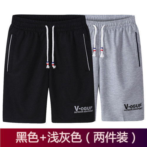 短裤男夏天运动休闲五分大裤衩夏季5分宽松速干男士篮球沙滩裤潮 - 图0