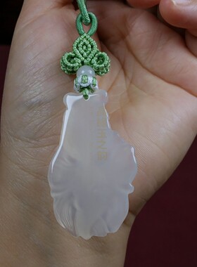 玉石金鱼包挂短车挂平安挂饰