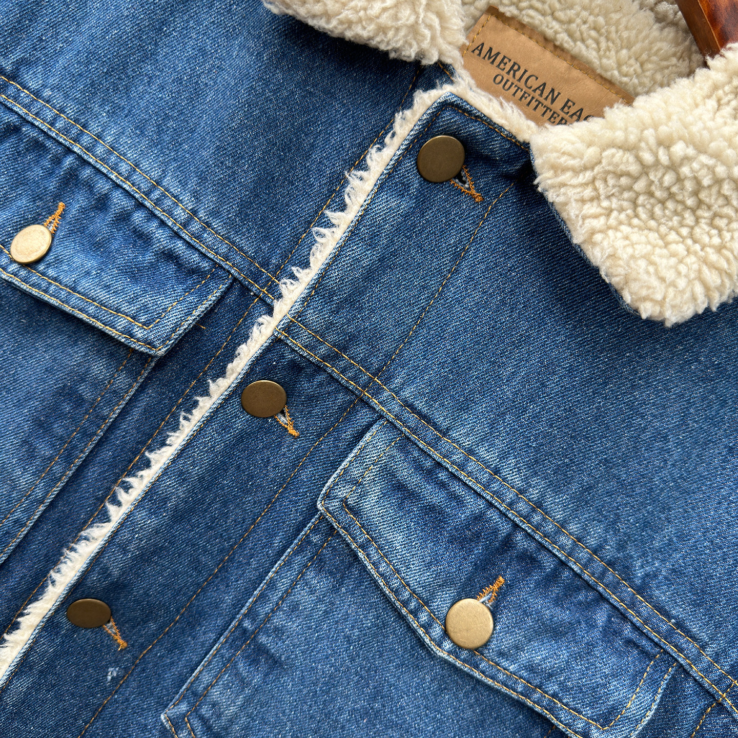 重磅高克重！加绒加厚羊羔绒！秋冬男士外贸休闲翻领保暖牛仔马甲,淘宝优惠券,粉丝福利购,淘宝优惠卷