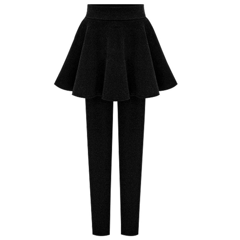 秋冬季外穿纯棉假两件裙裤打底裤 秋页打底裤