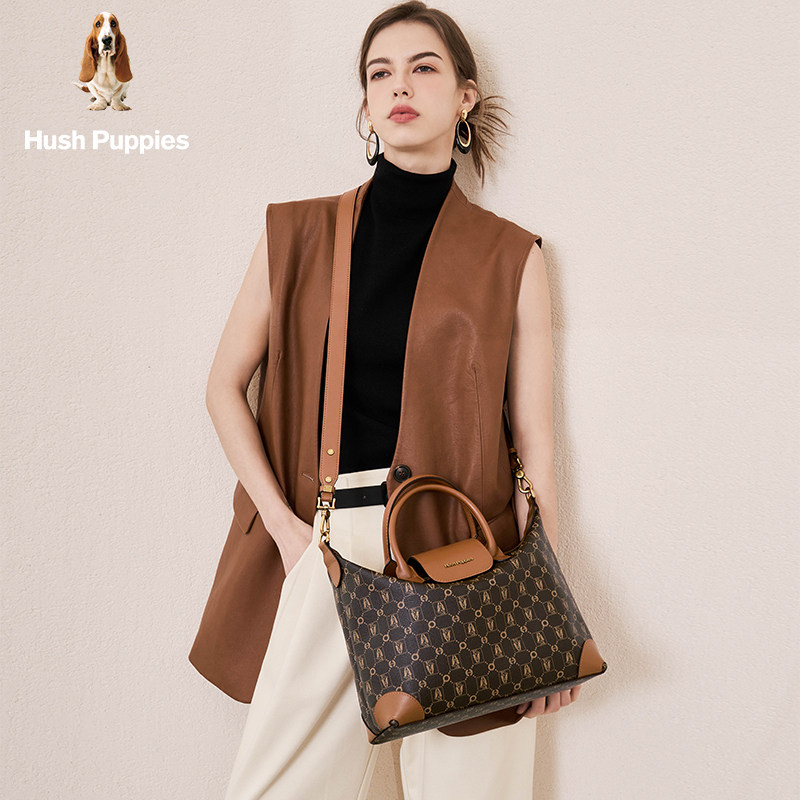 暇步士女包2025新款潮流手提包老花通勤包大容量百搭单肩斜挎包女,淘宝优惠券,粉丝福利购,淘宝优惠卷