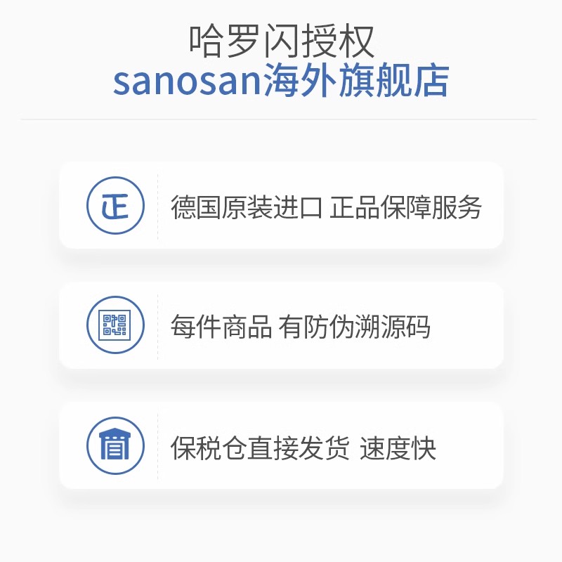 德国哈罗闪sanosan护臀膏+护臀霜组合预防修护氧化锌泛醇屁股专用