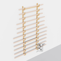 Wooden Stick Body Stick Cross Open Shoulder Yoga Dancing Body Stick Wall-mounted Display Containing Shelf Shelve