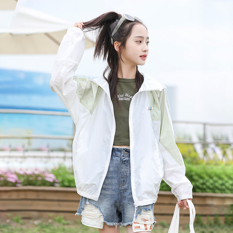 Girls' sun protection clothing summer thin jacket skin clothing