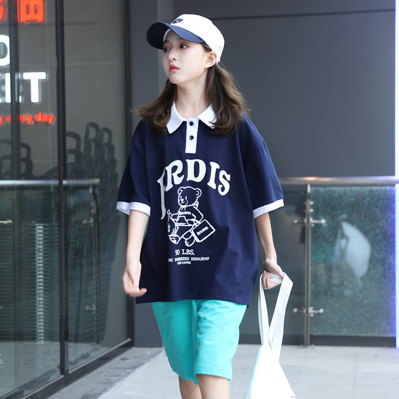 女童短袖体t恤夏装洋气中大童12时髦夏季13女孩宽松纯棉半袖15岁,淘宝优惠券,粉丝福利购,淘宝优惠卷