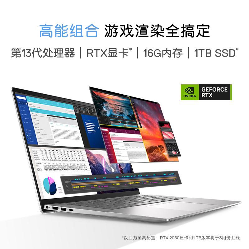 DELL/戴尔灵越16PRO 5630 13代酷睿i5 i7大学生PS画图AI设计学习商务办公轻薄便携手提笔记本电脑 - 图1