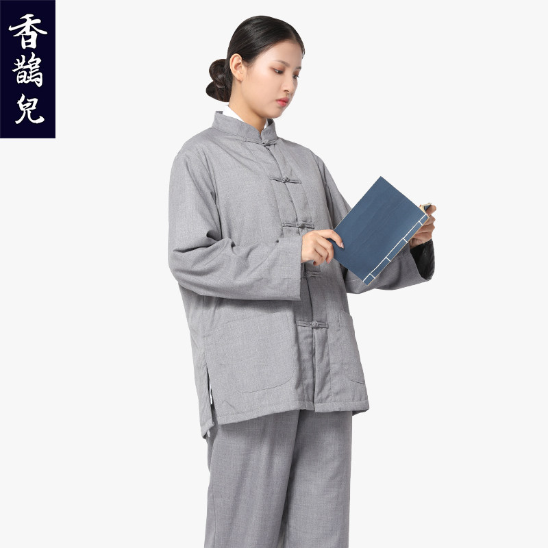 尚远香鹊儿冬季棉布加绒居士禅修服 香鹊儿民族服装/舞台装