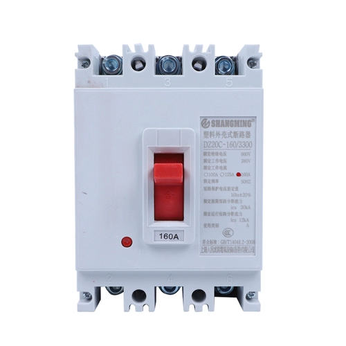 Shanghai Renmin Display DZ20-160A250A400A630A Пластиковая оболочка Сломанная воздушная выключатель 100A