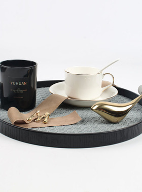 样板房装饰品托盘套装轻奢样板间