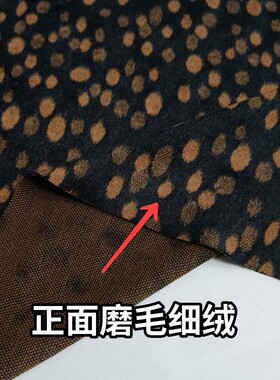 亏本价秋季柔软弹力印花金貂绒针织布料旗袍打底衫连衣裙服饰面料