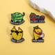 Fruit Creative Pun Phrase Brooch Metal Badge Personalized Cute Student Clothes Bag Pen Bag Accessories Medal