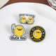 Funny ນ້ອຍ brooch ເປັດ ສີ ເຫຼືອງ ຊຸດ Duck You badge ໂລ ຫະ ທີ່ ມີ ຂໍ້ ຄວາມ ທີ່ ຫນ້າ ສົນ ໃຈ ສາມ ສິ້ນ ຊຸດ ອຸ ປະ ກອນ ຖົງ