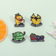 Fruit Creative Pun Phrase Brooch Metal Badge Personalized Cute Student Clothes Bag Pen Bag Accessories Medal