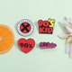 2026X Police Brooch Set 90s Retro Style Love Metal Badge Personalized Clothes Bag Accessories Pin