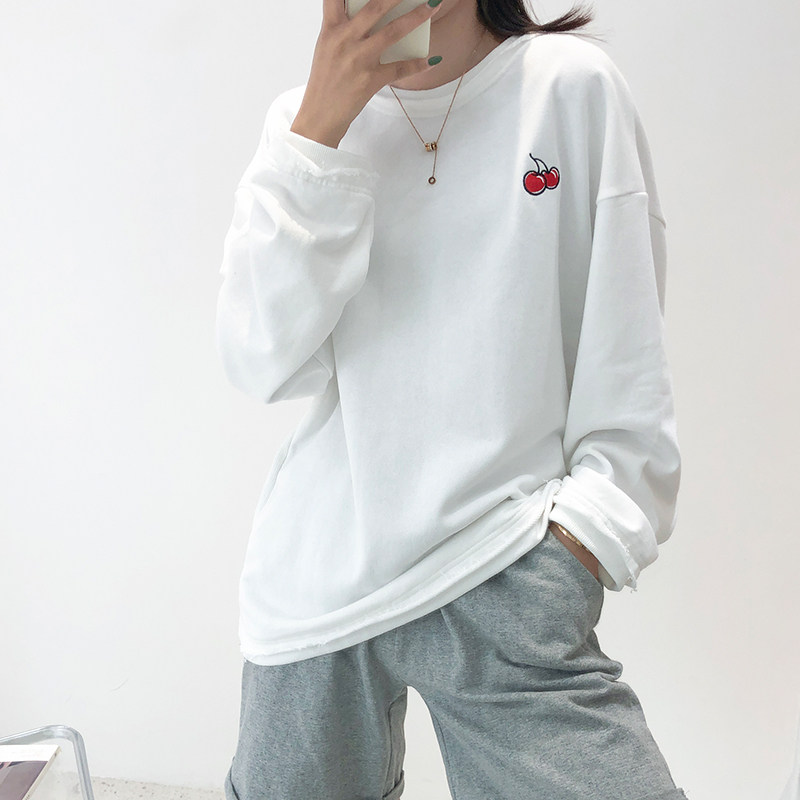 【茶茶家】2020秋季新款樱桃印花卫衣 栀恋卫衣/绒衫