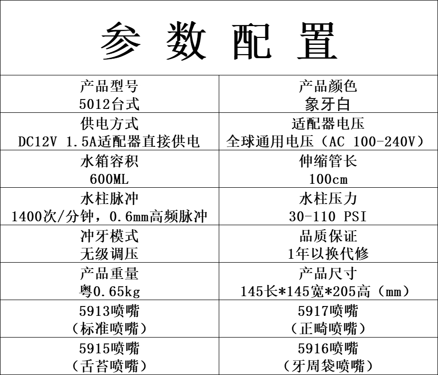 博皓冲牙器5102台式家用口腔深度清洁专用皓博牙缝刷博浩洗牙器-图1