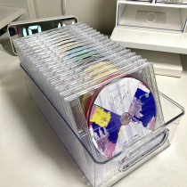 Transparent cd Containing Box Large Capacity Disk CD Display Small Card Collection Finishing Box Desktop Album Putting Shelf