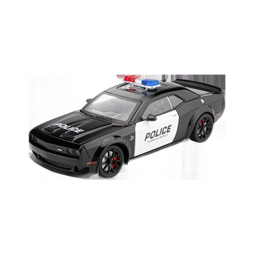 新款 盒装1:24地狱猫警车仿真合金车子模型摆件儿童玩具 - 图3