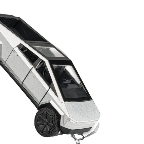 新款 嘉业 1:36新式皮卡车模灯仿真模型特斯拉货玩具男孩盒装收藏 - 图3