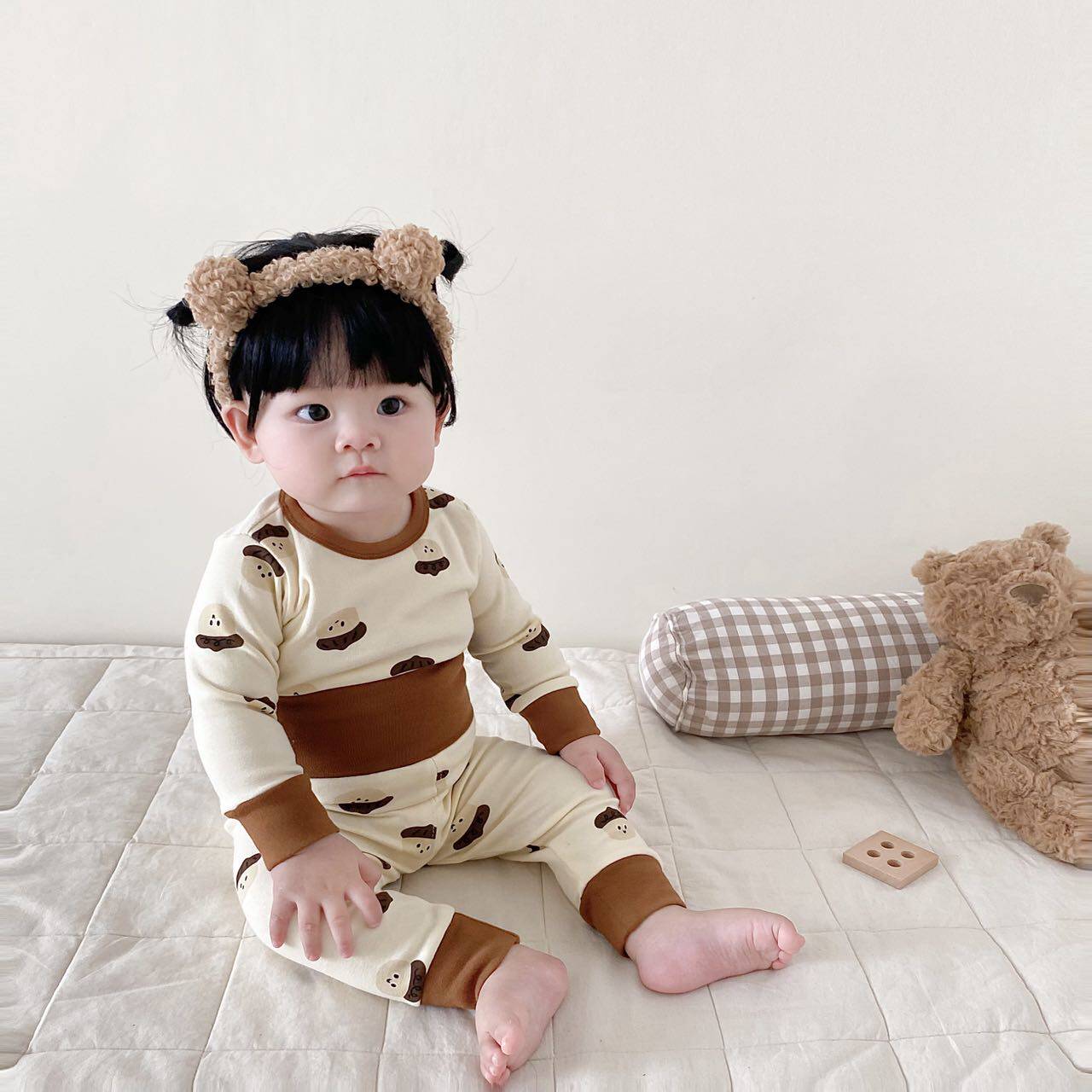 婴幼儿童内衣棉高腰护肚秋冬厚款男女睡衣宝宝无骨秋衣秋裤套装,淘宝优惠券,粉丝福利购,淘宝优惠卷