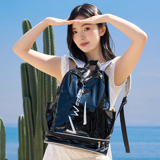 Swimming storage bag dry wet separation backpack