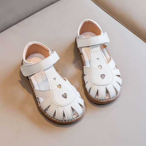 妙趣儿 Обувь для кожаной обуви, туфли для принцессы, детские сандалии, в западном стиле, из натуральной кожи, мягкая подошва, подходит для подростков