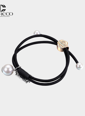 Cercoo/奢蔻翠玲珑国风发圈双股发绳丸子头皮筋新中式发饰女头绳