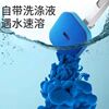New toilet brush wall-mounted disposable brush head toilet artifact no dead ends set comes with cleaning liquid Ke Jingbai