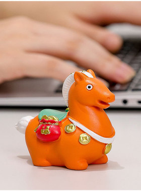 马到成功国潮唐胖马摆件 马上有钱桌面装饰 旅游文创纪念品生肖马