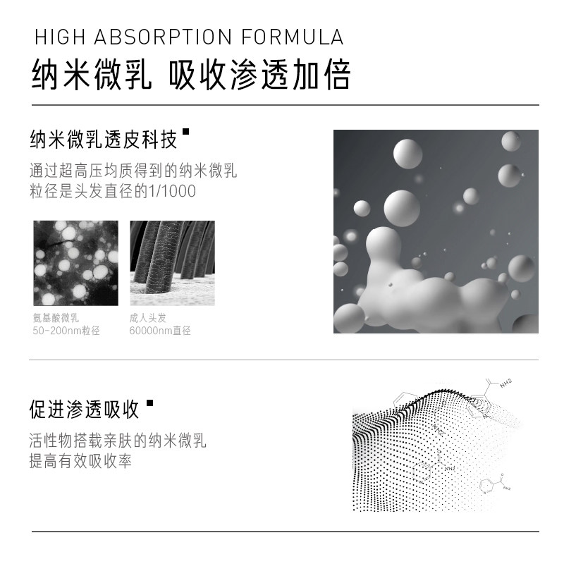 毕生之研烟酰胺焕白精华水淡爽肤水 毕生之研液态精华