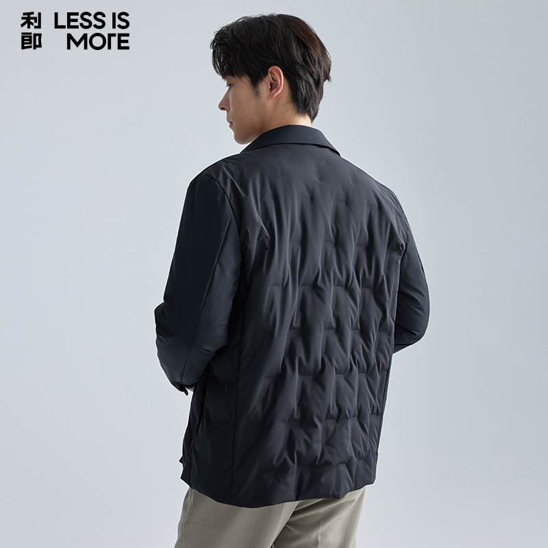 【轻薄保暖】利郎青年商务轻薄羽绒服男2024冬季通勤时尚休闲外套
