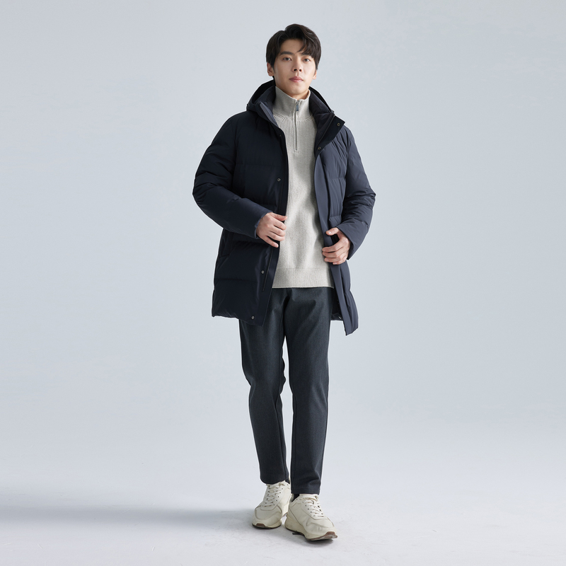 【时尚保暖】利郎青年商务保暖羽绒服男2024冬季通勤时尚休闲外套