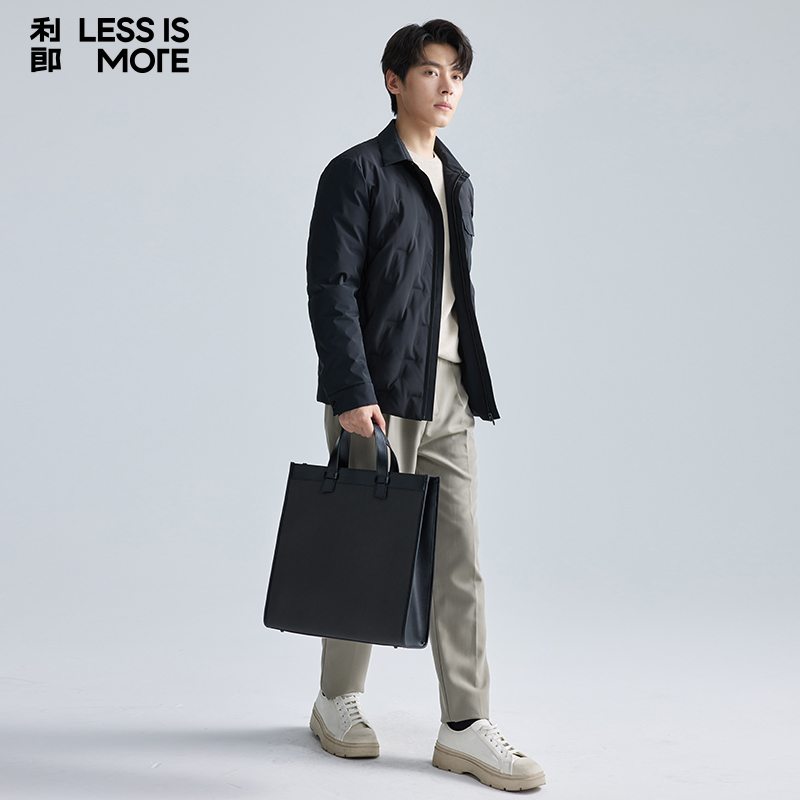 【轻薄保暖】利郎青年商务轻薄羽绒服男2024冬季通勤时尚休闲外套