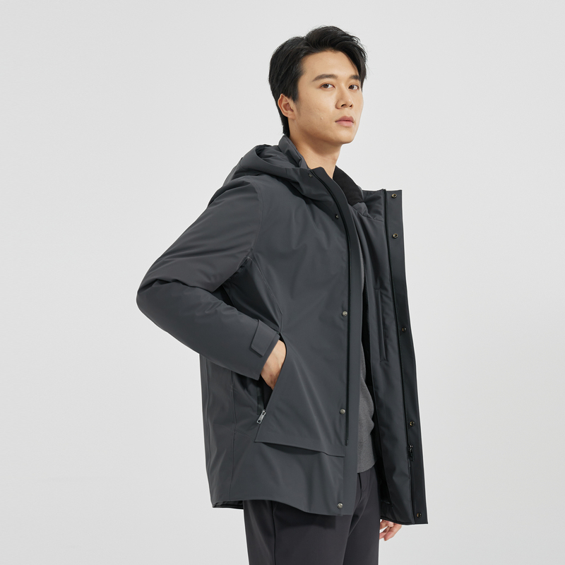 【三防面料】利郎青年商务轻薄羽绒服男2024冬季通勤时尚休闲外套