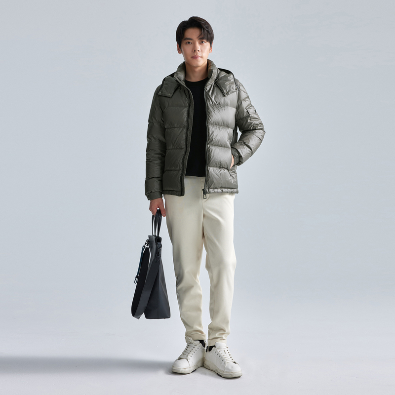 【30D耀石】利郎青年商务保暖羽绒服男2024冬季通勤时尚休闲外套
