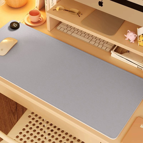 加热鼠标垫桌垫超大号冬天办公室暖桌垫桌面暖手垫防水电脑桌工位 - 图0