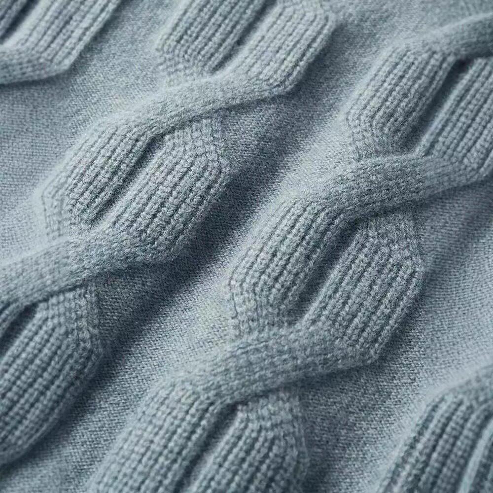 秋冬新款羊毛衫男款纯羊毛七针加厚圆领元宝针休闲保暖针织毛衣男