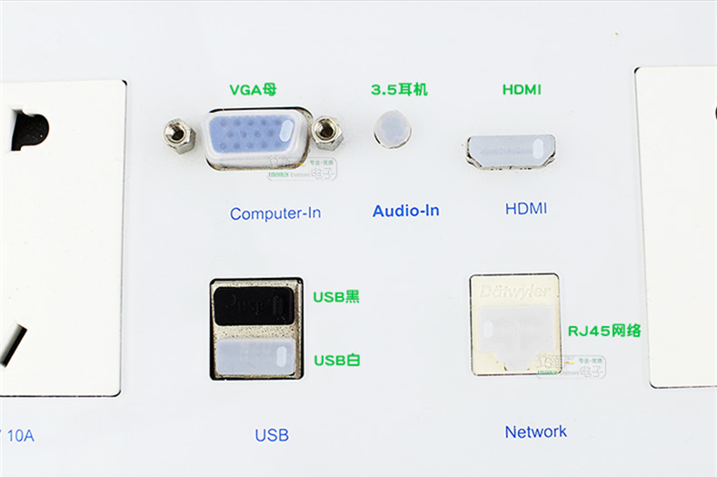 AVSSZ音视频AV网络数据防尘塞子笔记本防水盖充电宝USB灰尘堵头软硅胶卡侬6.35莲花rca3.5插口防尘防水影音头 - 图3