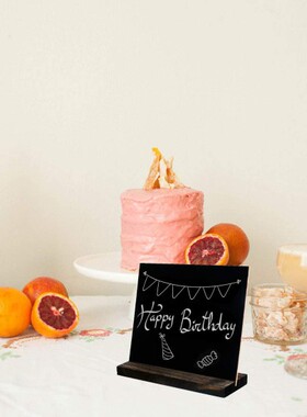 厂家货源复古小黑板摆件 木质可爱工艺品 展示柜装饰留言简约摆件