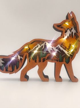 圣诞节木质工艺品木质摆件