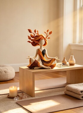 跨境新款Inner Harmony Sculptural Figurine内心和谐小雕像树脂