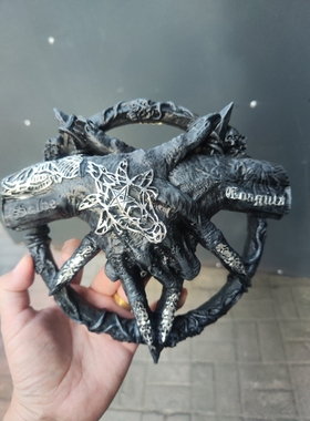 跨境新品恶魔之手羊角摆挂件树脂工艺品印第安原住民挂饰捕梦器