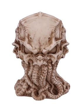 万圣节摆件骷髅头克苏鲁神话雕像装饰树脂骷颅头摆件 Skull Cthul