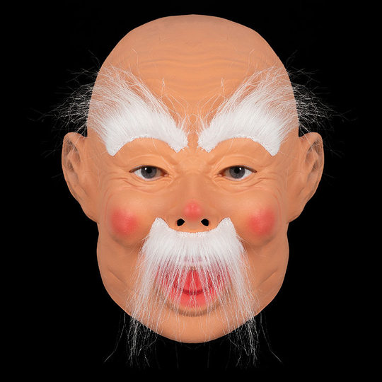 Latex mask old man funny mask