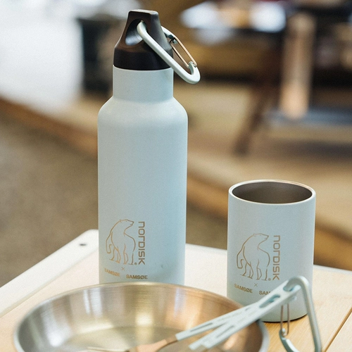 Дания Большой Белый медведь Нордиск и Samsøe Co -Brice -Brende Nepanless Steal Usulation Cup Outdoor Double -Slayer Bottle Water