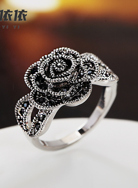 爱依依宫廷复古高级感戒指女款